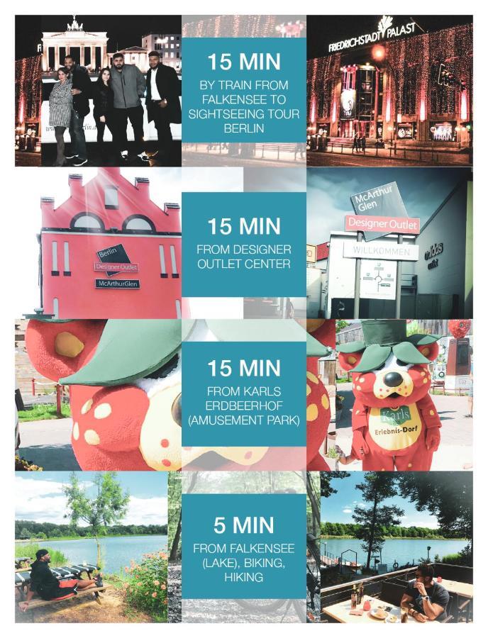 "Casa20200" 2 X Apartments Je 150Qm Fuer Business, Familien, Gruppen, Handwerker 15Min Von Berlin, Erdbeerhof, Outlet B5, 5Min Vom See Falkensee !! 2 Apartment Each 150Qm For Business , Families 15Min From Berlin!! 외부 사진